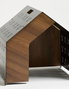 Hanah Home Vidar Black Casa para Mascotas Metal MDF Negro 50x50x50 cm Interior Acogedor y Elegante